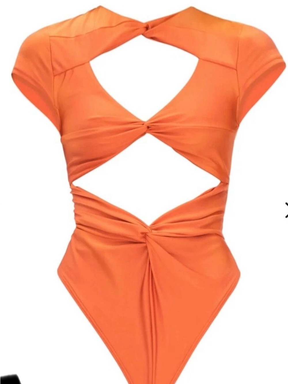 ANDREA IYAMAH orange new Bodysuit xs